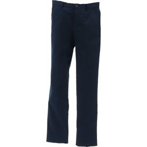 NWT LANDS' END UNIFORM MEN'S LE PERFECT FIT CHINO PANTS CLASSIC NAVY 35